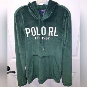 A Polo Ralph Lauren Green hoodie in a ladies size small. Pre-loved in great shap